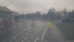 Křižovatka ulic Komenského a Velké Novosady