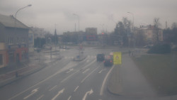 Křižovatka ulic Komenského a Velké Novosady