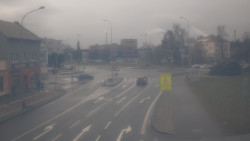 Křižovatka ulic Komenského a Velké Novosady