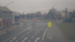 Křižovatka ulic Komenského a Velké Novosady