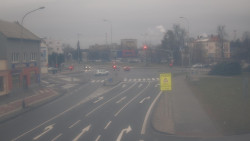 Křižovatka ulic Komenského a Velké Novosady