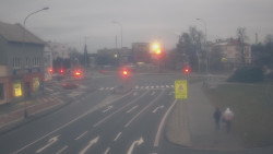 Křižovatka ulic Komenského a Velké Novosady