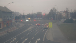 Křižovatka ulic Komenského a Velké Novosady