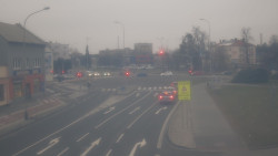 Křižovatka ulic Komenského a Velké Novosady