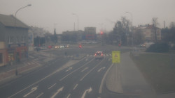 Křižovatka ulic Komenského a Velké Novosady