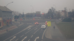 Křižovatka ulic Komenského a Velké Novosady