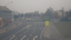 Křižovatka ulic Komenského a Velké Novosady