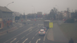 Křižovatka ulic Komenského a Velké Novosady