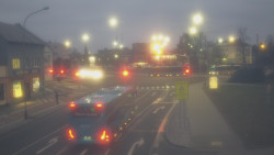 Křižovatka ulic Komenského a Velké Novosady