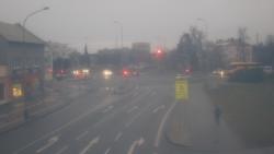 Křižovatka ulic Komenského a Velké Novosady