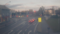 Křižovatka ulic Komenského a Velké Novosady