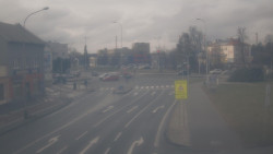 Křižovatka ulic Komenského a Velké Novosady