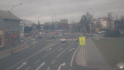 Křižovatka ulic Komenského a Velké Novosady