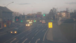 Křižovatka ulic Komenského a Velké Novosady