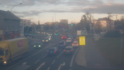 Křižovatka ulic Komenského a Velké Novosady