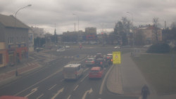 Křižovatka ulic Komenského a Velké Novosady