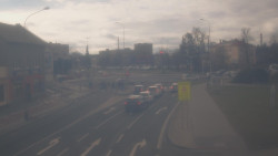 Křižovatka ulic Komenského a Velké Novosady