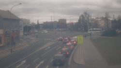 Křižovatka ulic Komenského a Velké Novosady