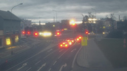 Křižovatka ulic Komenského a Velké Novosady