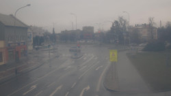 Křižovatka ulic Komenského a Velké Novosady