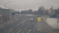 Křižovatka ulic Komenského a Velké Novosady