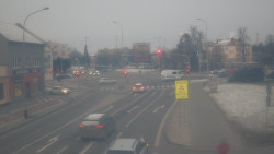 Křižovatka ulic Komenského a Velké Novosady