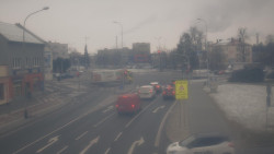 Křižovatka ulic Komenského a Velké Novosady