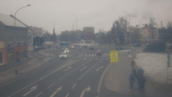 Křižovatka ulic Komenského a Velké Novosady