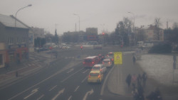 Křižovatka ulic Komenského a Velké Novosady