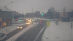 Křižovatka ulic Komenského a Velké Novosady