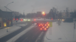 Křižovatka ulic Komenského a Velké Novosady