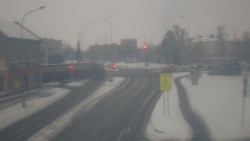 Křižovatka ulic Komenského a Velké Novosady