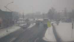 Křižovatka ulic Komenského a Velké Novosady