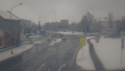 Křižovatka ulic Komenského a Velké Novosady