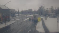 Křižovatka ulic Komenského a Velké Novosady