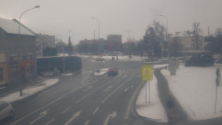 Křižovatka ulic Komenského a Velké Novosady