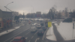 Křižovatka ulic Komenského a Velké Novosady