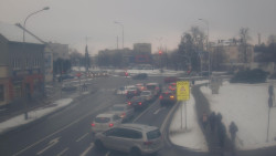 Křižovatka ulic Komenského a Velké Novosady