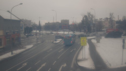 Křižovatka ulic Komenského a Velké Novosady