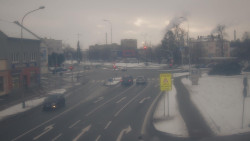 Křižovatka ulic Komenského a Velké Novosady