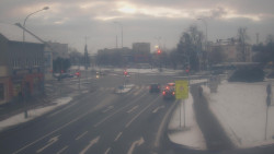 Křižovatka ulic Komenského a Velké Novosady