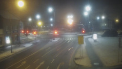 Křižovatka ulic Komenského a Velké Novosady