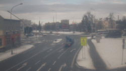 Křižovatka ulic Komenského a Velké Novosady