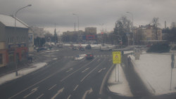 Křižovatka ulic Komenského a Velké Novosady