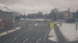 Křižovatka ulic Komenského a Velké Novosady