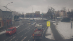 Křižovatka ulic Komenského a Velké Novosady