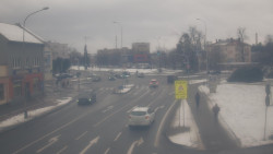 Křižovatka ulic Komenského a Velké Novosady