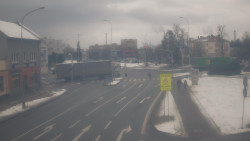 Křižovatka ulic Komenského a Velké Novosady