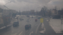 Křižovatka ulic Komenského a Velké Novosady