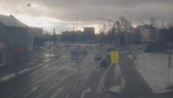 Křižovatka ulic Komenského a Velké Novosady